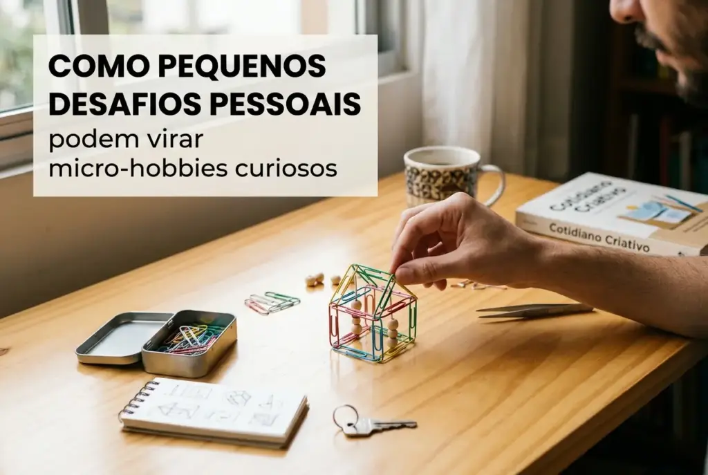 Como pequenos desafios pessoais podem virar micro-hobbies curiosos