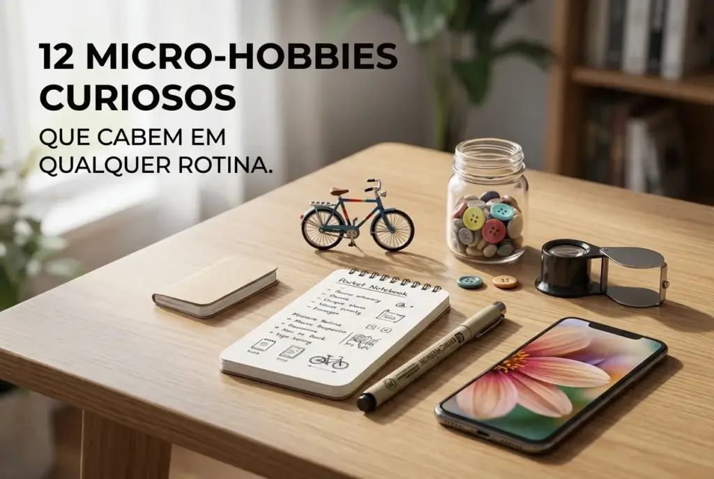 12 micro-hobbies curiosos que podem caber em qualquer rotina corrida