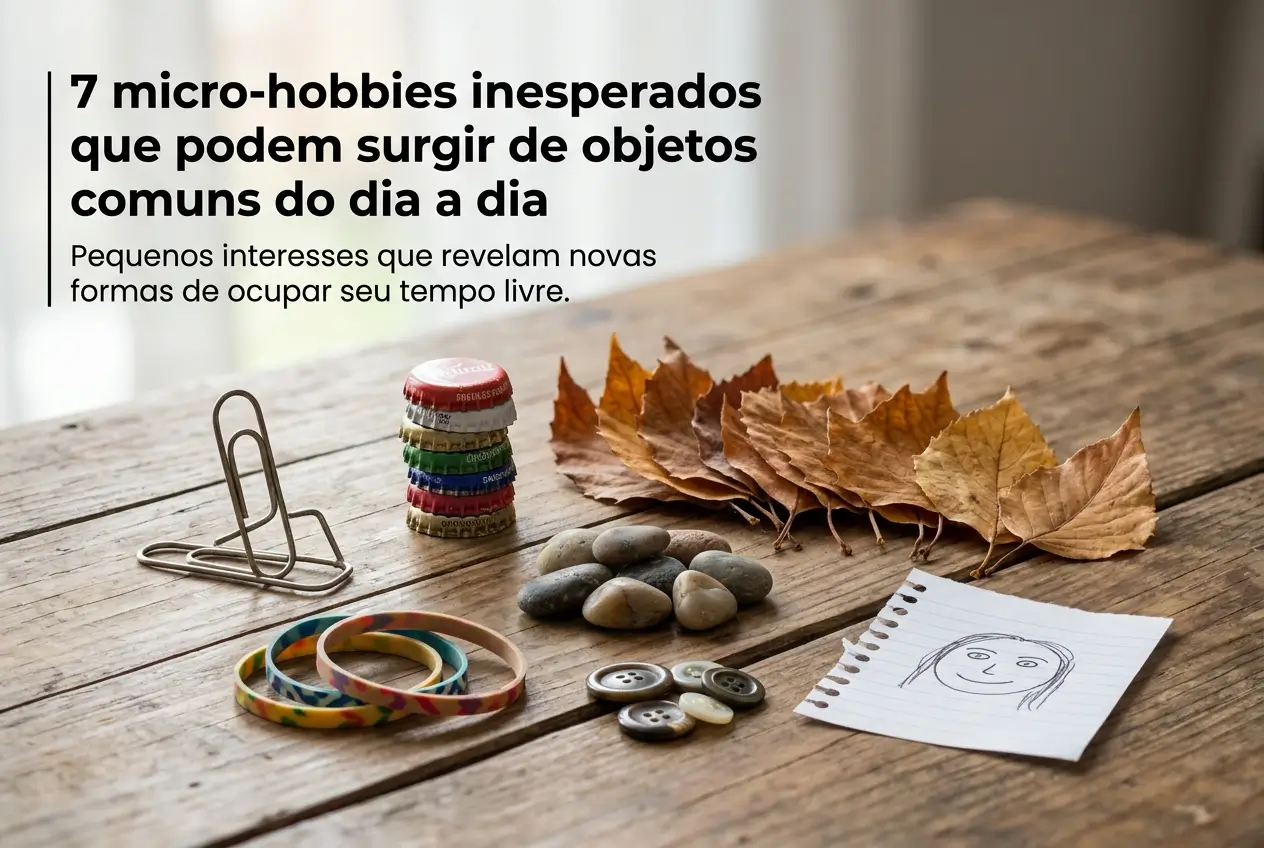 Objetos comuns na mesa que inspiram micro-hobbies inesperados
