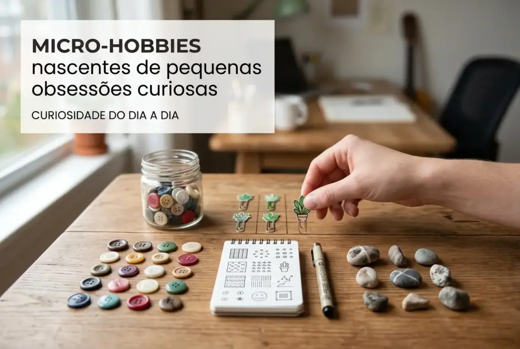 Micro-hobbies que nascem de pequenas obsessões curiosas do dia a dia
